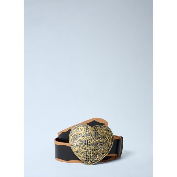 Acne Studios Women Heart Logo Engraved Belt